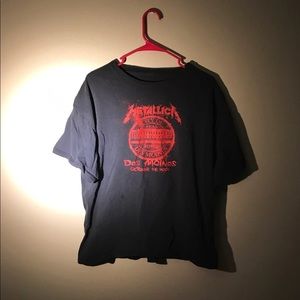 Metallica Des Moines tour shirt 2008